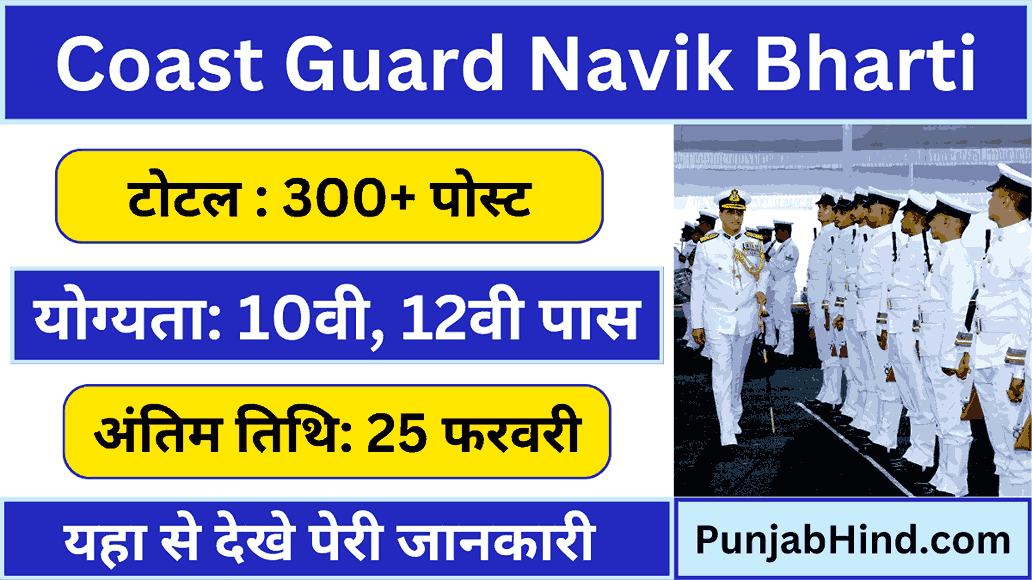 Coast Guard Navik (GD & DB) Vacancy 2025