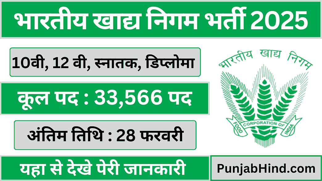 FCI Department Bharti 2025