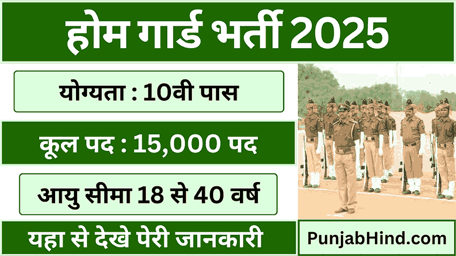 Home Guard Bharti 2025 Full Details